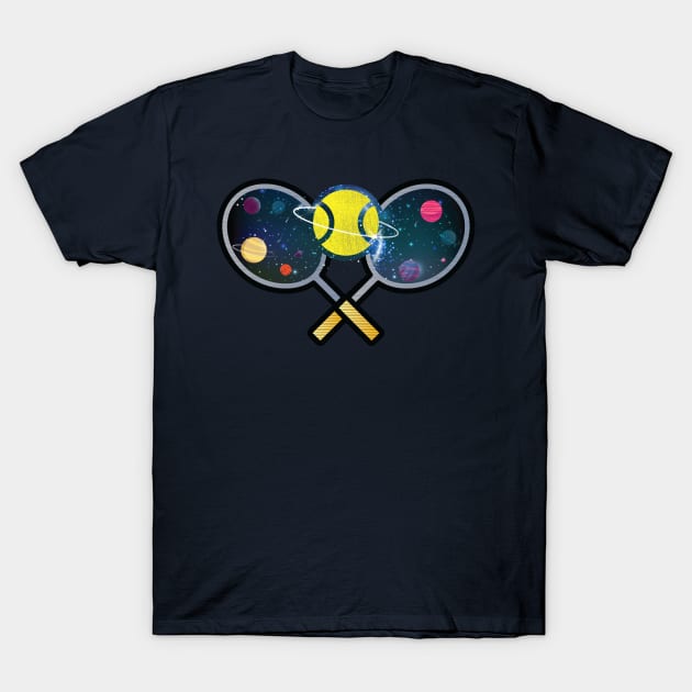 Tennis Racket Galaxy T-Shirt by Rayrock76